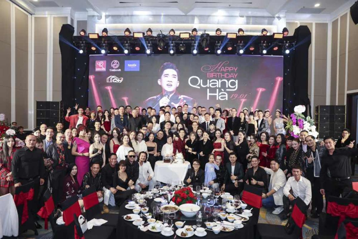 D&agrave;n doanh nh&acirc;n đ&igrave;nh đ&aacute;m hội tụ tại sinh nhật cs sĩ Quang H&agrave;