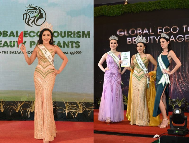 Lê Thị Hoài Phương đăng quang Mrs Eco Tourism Global 2024