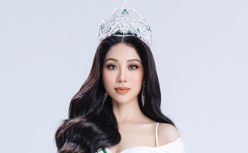 Miss Earth công bố video giới thiệu của Hoa hậu Lan Anh trên trang chủ