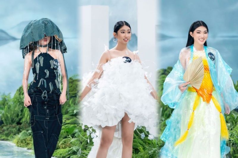 Trang phục tái chế độc đáo của thí sinh Miss Earth Việt Nam 2023