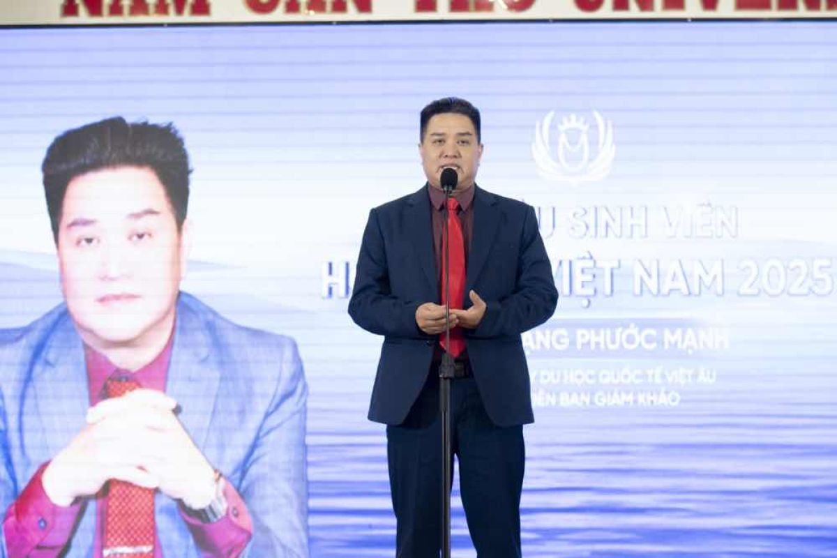 THS. ĐẶNG PHƯỚC MẠNH LÀM GIÁM KHẢO CUỘC THI HOA HẬU SINH VIÊN HOÀ BÌNH VIỆT NAM 2025