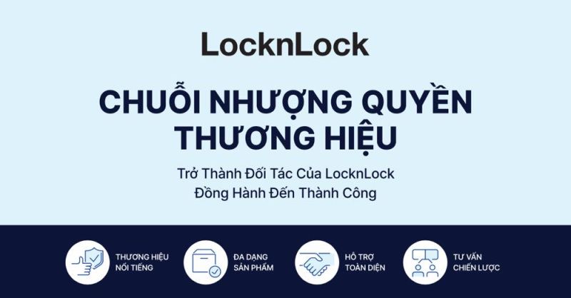 Mô hình chuỗi nhượng quyền thương hiệu của LocknLock 2024