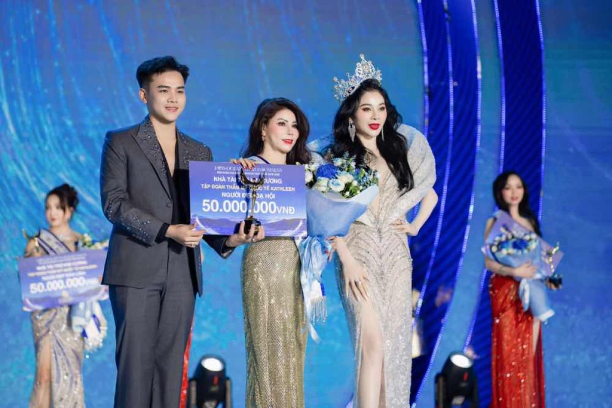 NGUYỄN THỊ THU&Yacute; HẰNG ĐĂNG QUANG NGƯỜI ĐẸP DẠ HỘI TẠI MISS OCEAN WORLD BUSINESS 2026